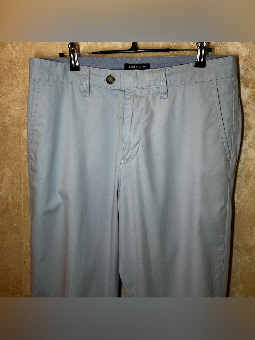 Nautica 30 x 30 Light Blue Chino Pants